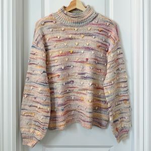 Bobble sweater, twilight multi by LOFT